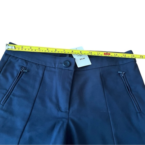 Yest Navy Blue Dress Pants Size 8 | Modern Trousers with Zip Pockets NWT - Picture 8 of 11